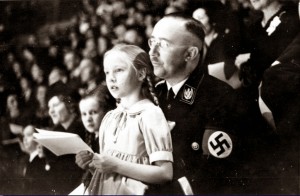 Himmler with his daughter, 1938