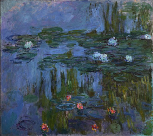Claude-Monet-Water-Lilies-1914-15-Oil-on-canvas.-Portland-Art-Museum-Oregon-inv.-59.16.-Helen-Thurston-Ayer-Fund.-Photo-©-Portland-Art-Museum-Portland-Oregon.-590x526