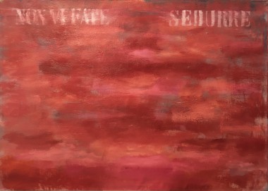 Francesco Correggia,Non vi fate sedurre, 2019, olio su tela, 100 x 140 cm