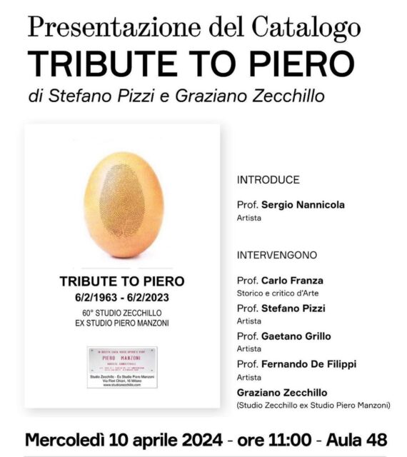 Nell’Accademia di Brera a Milano presentato il catalogo della mostra storica “Tribute to Piero”.  Illustri relatori hanno presentato la loro “lectio magistralis”.