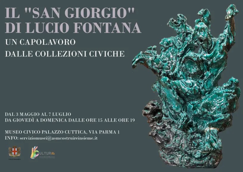Il San Giorgio di Lucio Fontana ad Alessandria nel Museo Civico.