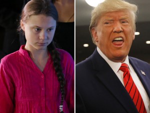 Greta Thunberg e Donald Trump
