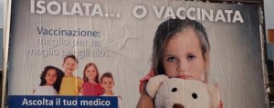 poster isolata o vaccinata