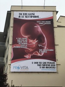 Manifesto ProVita a Roma:Pd,offende scelta donne,sia rimosso