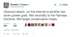 Trump sulla net neutrality